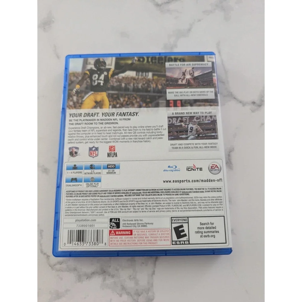 Madden NFL 16 For PlayStation 4 PS4 American Football Sports Rated E 2015